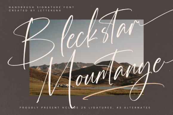 Bleckstar Mountanye: A Script Font for Branding with Personality