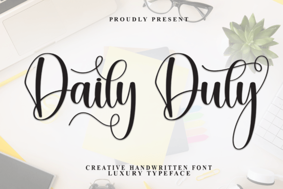 Daily Duty Font: Adding Elegant Personality to Campaign Visuals