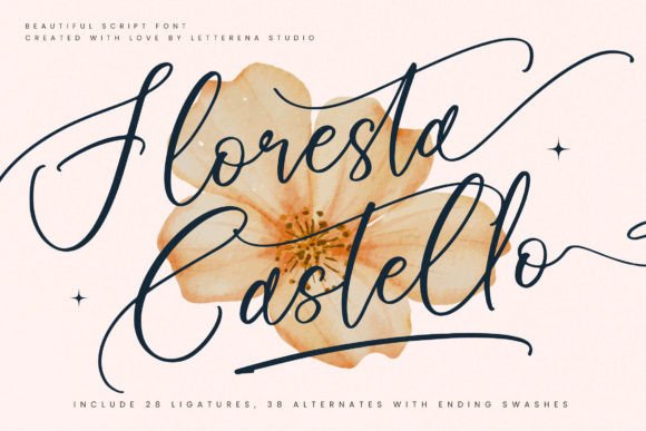 Floresta Castello: A Luxury Script Font for Editorial Expression