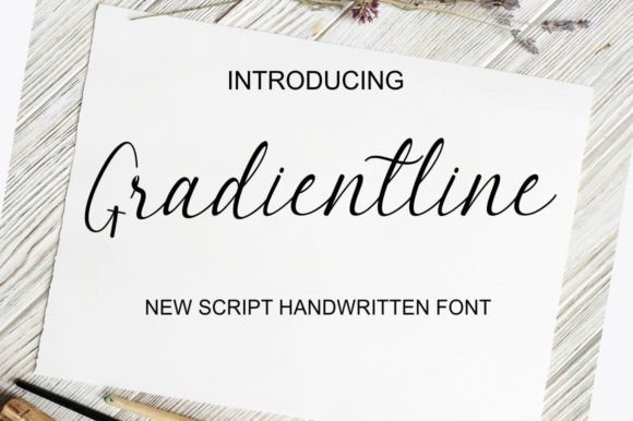 Gradientline: The Font That Makes Your Handmade Products Feel Special