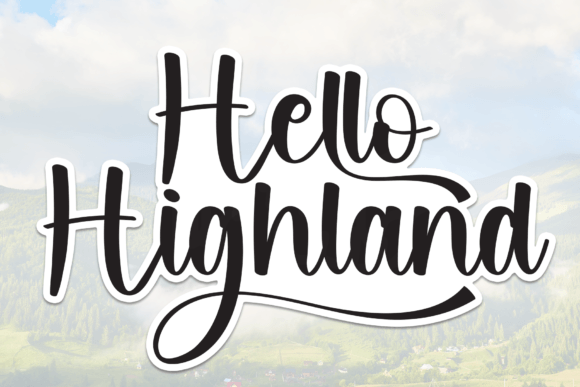 Hello Highland: A Handcrafted Font for Your Physical Creations
