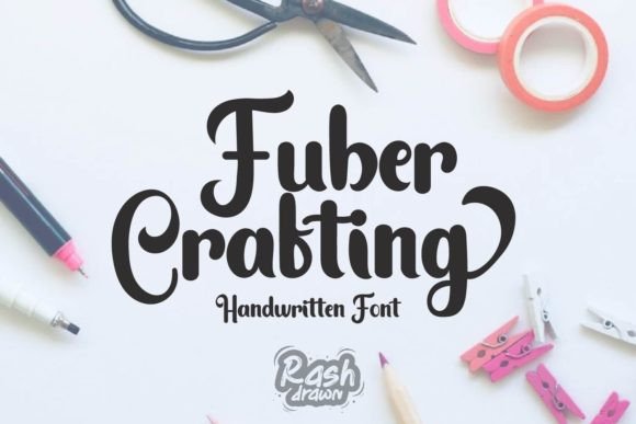 Introducing Fuber Crafting: A Modern Handwritten Font for Editorial Design