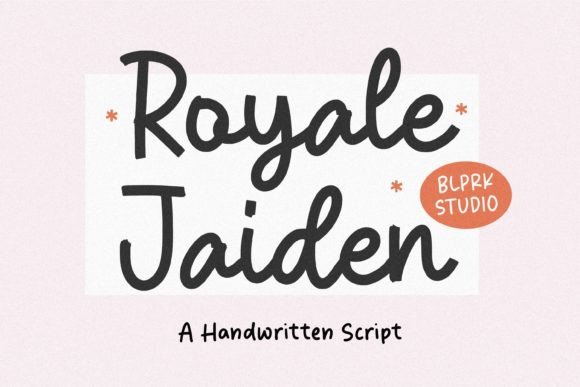 Royale Jaiden: A Handwritten Font for Elegant Editorial Design