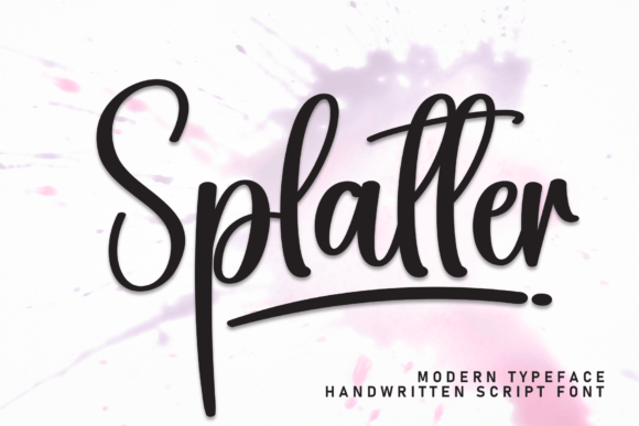 Splatter: An Elegant Font for Creating Signature Brands