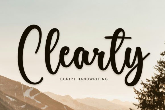The Calm Typography of Clearty: An Elegant Handwritten Font