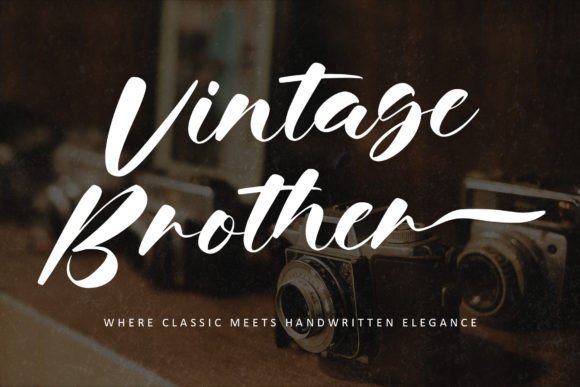 Vintage Brother: The Handwritten Font for Editorial Elegance