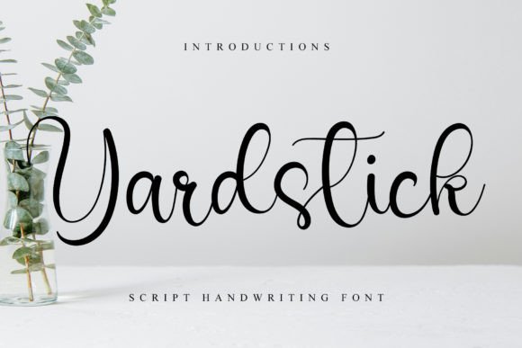 Yardstick: A Modern Calligraphic Font for Elegant Digital Design